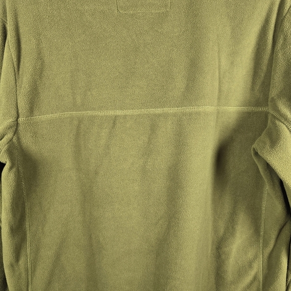 Lands' End Unisex AppleGreen LongSleeve Quarter-Zip Fleece Pullover Size M 38-40 - Picture 7 of 11